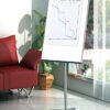 Flipchart Board/ Comix Mobile Flipchart Easel BM9866 Wheeled Flipchart Easel Cum Magnetic White Board