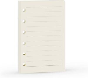 Diary Refill papers/ 6 Ring Diary Refill Paper / A5 Size 100 Sheets