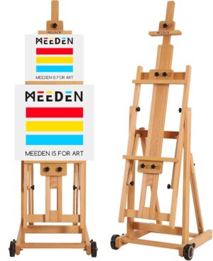 Artist Easel /Multifunctional Heavy Duty Wooden Studio Easel - Holds Canvas Upto 7.5 Feet | Studio Easel For Artists