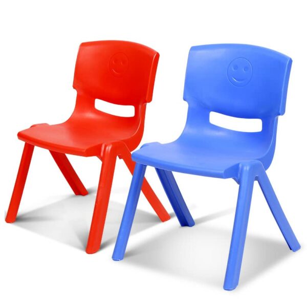 Version 1.0.0 Pre- School Chair/ Plastic Kids Chair || Portable Chair for Kids || Sturdy Kids Chair for 1 Year+ |(20"* 14"*12" H*D*w)