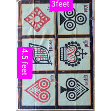 langur Jnandi Munda ( Langur/ Burja ) Mat Printed of Flex (5/3 Feet) Dimension By Mitrata