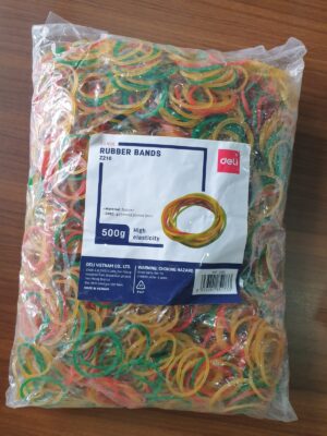 Multi Colour Rubber Band 500 Gram for Packaging and tying