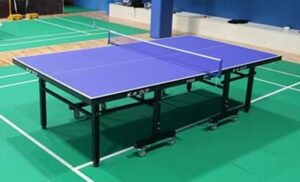 table tennis wheel Out Door Fibre Material Wheeled Foldable Table tennis Board By Mitrata