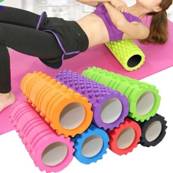 Foam roller 18 inch mixed Foam Roller/ Long Grid Foam Roller For Enhancing The Recovery Of Muscular Performance (Length 45cm)/ 18 inches Asserted Colour