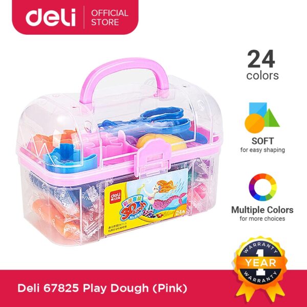 3D Dough Color Clay Set (no:67825) 24 colors Soft, Non-Toxic Modeling Clay for Kids, Modeling Clay Set for Fun & Creative Play