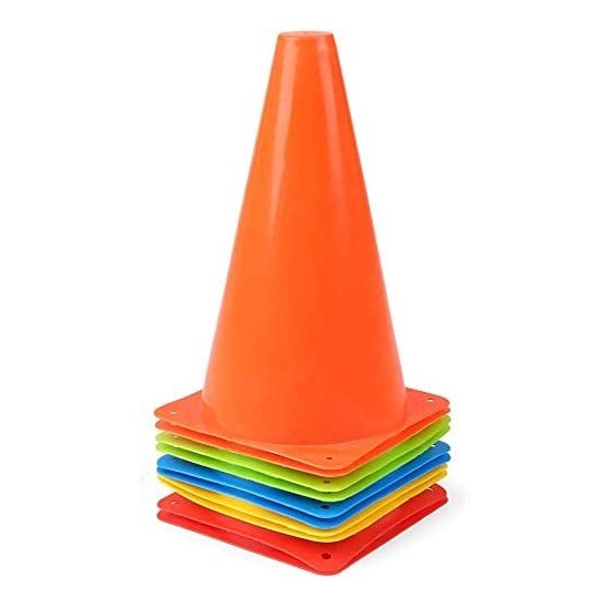 9 inch football/basketball cone for ground practice set of 10
