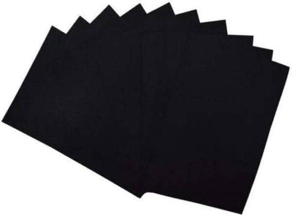 black1 Black and Brown Colour Hard Paper A4 Sized, A set of 50 Sheets