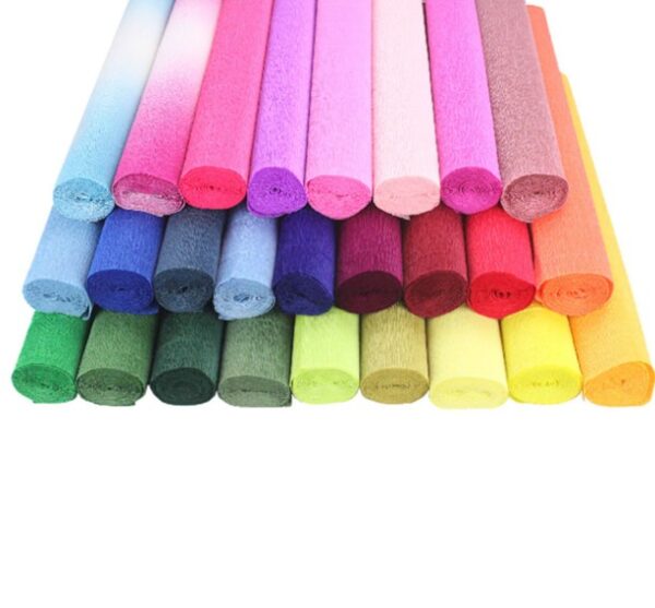 crepe multicolor Italian Crepe Paper roll 140 gram Water Resistant