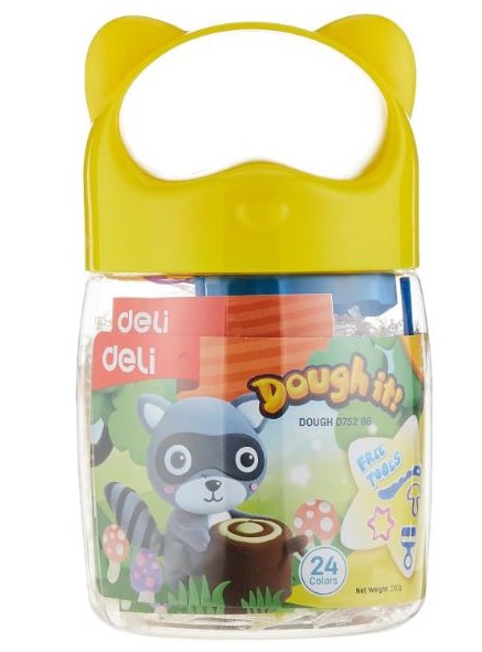 dough24.1 Clay Dough 12 Colors Set (D75246) β Soft, Non-Toxic Modeling Dough, Free Tools, Ideal for School & Home Use, Creative Modeling Dough Set for Kids